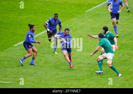 Maxime Medard (FRA) (Stade Toulousain) während des RBS 6 Nations 2016 Rugby Union Spiels zwischen Frankreich und Irland am 13. Februar 2016 im Stade de France in Paris, Frankreich - Foto Stephane Allaman / DPPI Stockfoto