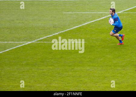 Maxime Medard (FRA) (Stade Toulousain) während des RBS 6 Nations 2016 Rugby Union Spiels zwischen Frankreich und Irland am 13. Februar 2016 im Stade de France in Paris, Frankreich - Foto Stephane Allaman / DPPI Stockfoto