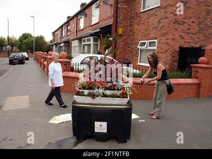 Newton Heath in Manchester Vorbereitung auf die Beurteilung in der Großbritannien in Blüte Wettbewerbsbild David Sandison Stockfoto