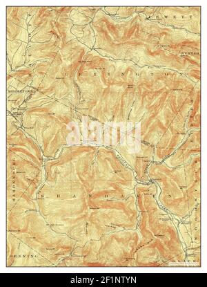 Phoenicia, New York, Karte 1903, 1:62500, Vereinigte Staaten von Amerika von Timeless Maps, Daten U.S. Geological Survey Stockfoto