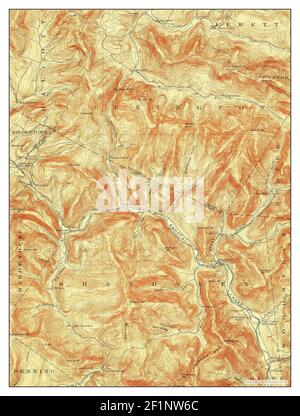 Phoenicia, New York, Karte 1903, 1:62500, Vereinigte Staaten von Amerika von Timeless Maps, Daten U.S. Geological Survey Stockfoto