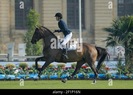 Athina Onassis (GRE) während der Longines Global Champions Tour, Event Prix Aire Cantilienne (1,45 m), Equestrian Grand Prix von Chantilly 2016 vom 26. Bis 29. Mai 2016 in Chantilly, Frankreich - Foto Stephane Allaman / DPPI Stockfoto