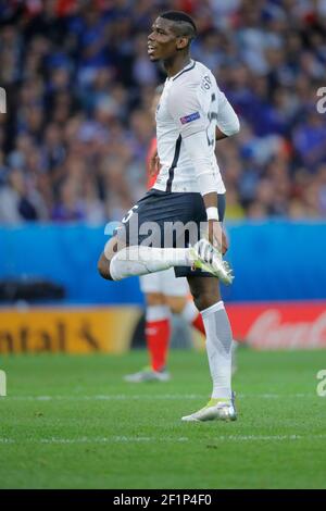 Paul Pogba (FRA) während der UEFA Euro 2016, Gruppe A Fußballspiel zwischen der Schweiz und Frankreich am 19. Juni 2016 im Pierre Mauroy Stadion in Lille Metropole, Frankreich - Foto Stephane Allaman / DPPI Stockfoto