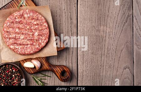 Rohes Hackfleisch Stockfoto