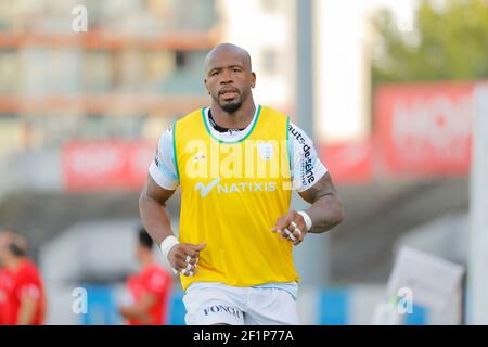 Olivier Missoup (Racing Metro 92) beim Aufwärmen während des französischen Top 14 Rugby-Union-Spiels zwischen Racing Metro 92 und LOU Lyon Rugby, 27. August 2016 im Yves du manoir Stadion in Colombes, außerhalb von Paris - Foto Stephane Allaman / DPPI Stockfoto