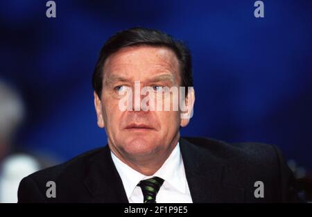 Gerhard Schröder, Politiker der deutschen SPD Stockfoto