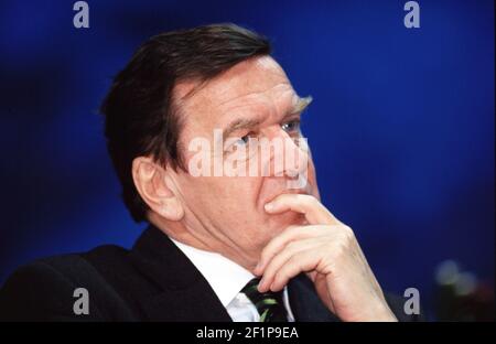 Gerhard Schröder, Politiker der deutschen SPD Stockfoto