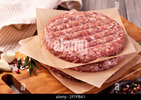 Rohes Hackfleisch Stockfoto