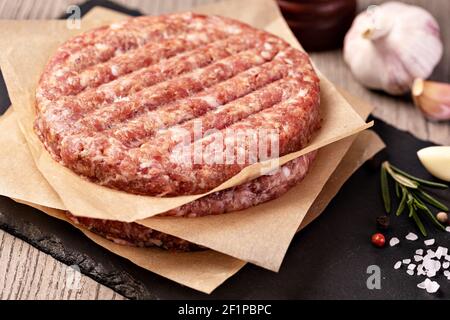 Rohes Hackfleisch Stockfoto