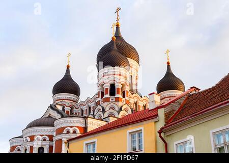 Alexander-Newski-Kathedrale, Tallinn, Estland Stockfoto