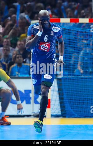 Guy Olivier NYOKAS (FRA) während der Männer Handball Weltmeisterschaft Frankreich 2017 Match Gruppe A, zwischen Frankreich und Brasilien, am 11. Januar 2017 in der Accorhotels Arena in Paris, Frankreich - Foto Stephane Allaman / DPPI Stockfoto