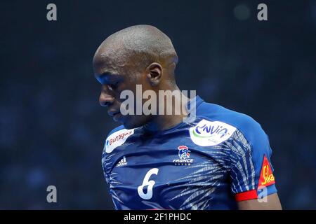 Guy Olivier NYOKAS (FRA) während der Männer Handball Weltmeisterschaft Frankreich 2017 Match Gruppe A, zwischen Frankreich und Brasilien, am 11. Januar 2017 in der Accorhotels Arena in Paris, Frankreich - Foto Stephane Allaman / DPPI Stockfoto