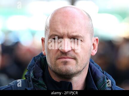 Datei Foto vom 08-03-2020 von Schottland Cheftrainer Gregor Townsend. Ausgabedatum: Dienstag, 9. März 2021. Stockfoto