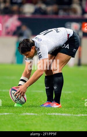 FRANCOIS TRINH DUC (Rugby Club Toulonnais) beim französischen Top 14 Rugby Union Spiel Stade Francais gegen RC Toulon am 26. März 2017 im Jean Bouin Stadion in Paris. Foto Stephane Allaman / DPPI Stockfoto