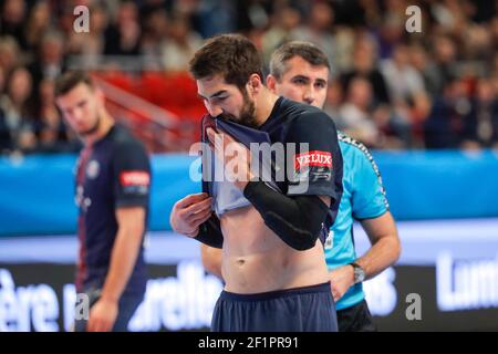 Nikola Karabatic (PSG Hanball) während der EHF Champions League, Runde von 8, 2nd-Bein Handballspiel zwischen Paris Saint-Germain Handball und SC Pick Szeged, am 29. April 2017 im Pierre de Coubertin Stadion in Paris, Frankreich - Foto Stephane Allaman / DPPI Stockfoto