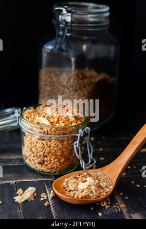 Hausgemachte Granola Stockfoto