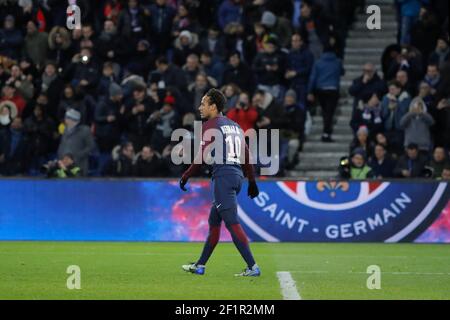 Neymar da Silva Santos Junior - Neymar Jr (PSG) während der französischen Meisterschaft L1 Fußballspiel zwischen Paris Saint-Germain (PSG) und Dijon, am 17. Januar 2018 im Parc des Princes, Paris, Frankreich - Foto Stephane Allaman / DPPI Stockfoto