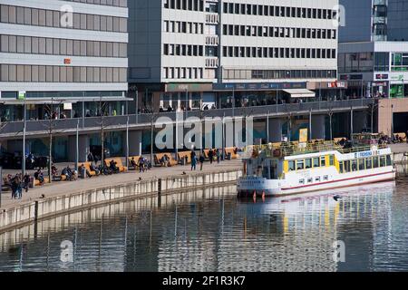 Saarbrücken, Berliner Promenade im Lockdown, Frühjahr 2021 Stockfoto