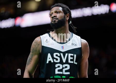 Darryl Watkins (ASVEL Lyon Villeurbanne) während der französischen Meisterschaft Pro A (Jeep Elite) Basketball-Spiel zwischen Nanterre 92 V Asvel am 11. März 2018 in U Arena Stadion in Nanterre, Frankreich - Foto Stephane Allaman / DPPI Stockfoto