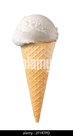 Ananas-Eis-Sorbet im Kegel Stockfoto