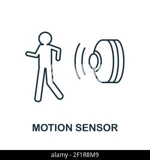 Motion Sensor Symbol. Einfaches Element von Sensoren icons Collection. Kreative Bewegung Sensor Symbol ui, ux, Anwendungen, Software und Infografiken Stock Vektor
