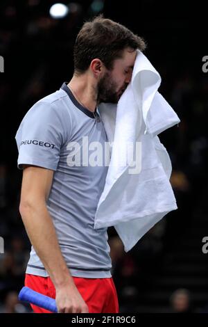 Gilles SIMON (FRA) während des Rolex Paris Masters Paris 2018 Tennisspiels am 31th. Oktober 2018 in der AccorHotels Arena (Bercy) in Paris, Frankreich - Foto Stephane Allaman / DPPI Stockfoto