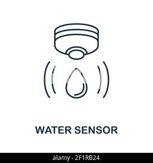 Wasser Sensor Symbol. Einfaches Element von Sensoren icons Collection. Kreative Wasser Sensor Symbol ui, ux, Anwendungen, Software und Infografiken Stock Vektor