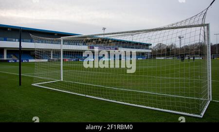 Solihull, Großbritannien. März 2021, 09th. Allgemeiner Blick in das Stadion während des Vanarama National League Spiels zwischen Solihull Moors & Stockport County FC im SportNation.bet Stadion in Solihull, England Credit: SPP Sport Press Photo. /Alamy Live Nachrichten Stockfoto