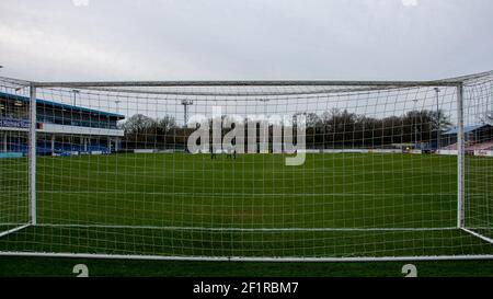 Solihull, Großbritannien. März 2021, 09th. Allgemeiner Blick in das Stadion während des Vanarama National League Spiels zwischen Solihull Moors & Stockport County FC im SportNation.bet Stadion in Solihull, England Credit: SPP Sport Press Photo. /Alamy Live Nachrichten Stockfoto