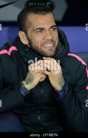 Daniel Alves da Silva (PSG) während des französischen Cup-Viertelfinalmatches zwischen Paris Saint-Germain und Dijon FCO am 26. Februar 2019 im Stadion Parc des Princes in Paris, Frankreich - Foto Stephane Allaman / DPPI Stockfoto