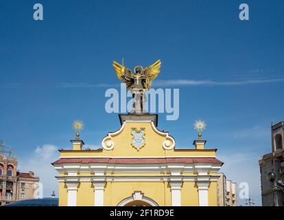 Lyadsky Tor am Unabhängigkeitsplatz - Kiew, Ukraine Stockfoto