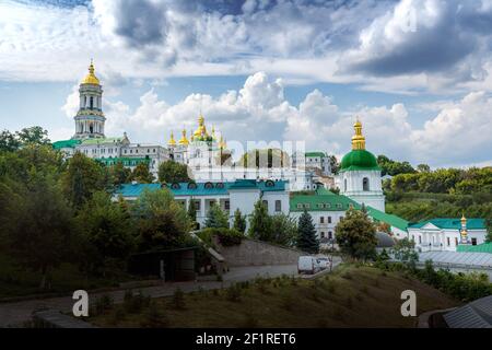 Pechersk Lavra Kloster komplexe Ansicht - Kiew, Ukraine Stockfoto