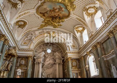 Die Königliche Kapelle (Slottskyrkan) im Stockholmer Königspalast (Kungliga slottet), Gamla Stan, Stockholm, Schweden. Stockfoto