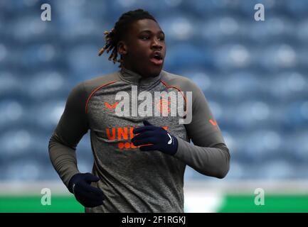 Aktenfoto vom 25-02-2021 von Calvin Bassey der Rangers. Bilddatum: Donnerstag, 25. Februar 2021. Ausgabedatum: Dienstag, 9. März 2021. Stockfoto