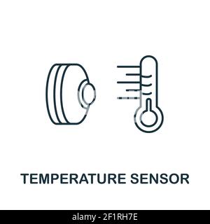 Temperatursensor Symbol. Einfaches Element von Sensoren icons Collection. Kreative Temperatursensor Symbol ui, ux, Anwendungen, Software und Infografiken Stock Vektor
