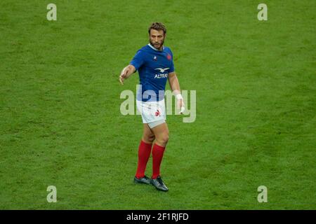 Maxime Medard (FRA) während des Frankreich gegen Italien Testmatches Aufwärmen Weltcup im Stade de France bei Paris, Frankreich am 30. August 2019. Foto Stephane Allaman / DPPI Stockfoto