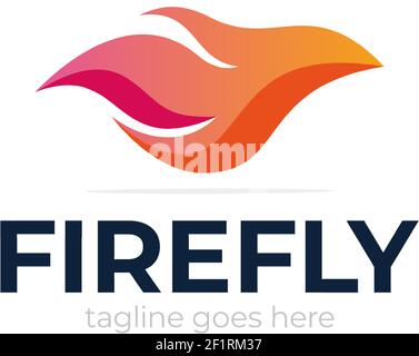 Abstrakt bunt verzierten Fliege Flamme Welle Vektor Logo Vorlage. condor Feuer Logo, Vogel Feuer Logo Design Stock Vektor