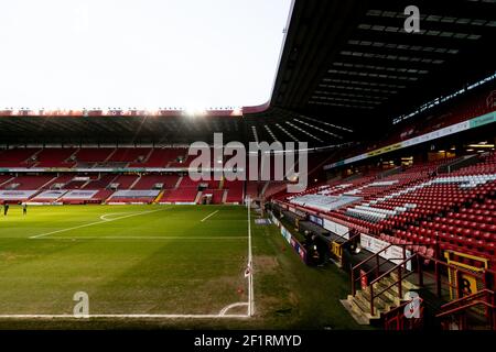 LONDON. VEREINIGTES KÖNIGREICH. MÄRZ 9th: Ein allgemeiner Blick in das Stadion ist vor dem Sky Bet League 1 Spiel zwischen Charlton Athletic und Northampton Town im The Valley, London am Dienstag, 9th. März 2021 zu sehen. (Kredit: Juan Gasparini - MI News) Kredit: MI Nachrichten & Sport /Alamy Live Nachrichten Stockfoto