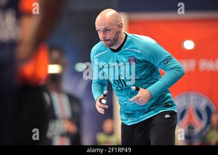 Vincent Gerard (PSG Handball) während der französischen Meisterschaft, LIDL Starligue Handball Spiel zwischen Paris Saint-Germain und US Creteil am 19. Februar 2020 im Pierre de Coubertin Stadion in Paris, Frankreich - Foto Stephane Allaman / DPPI Stockfoto