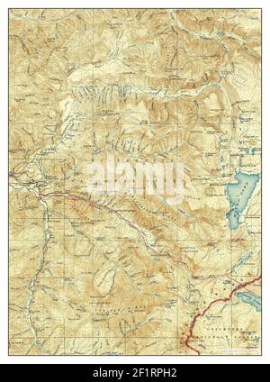 Waldo Lake, Oregon, Karte 1925, 1:125000, Vereinigte Staaten von Amerika von Timeless Maps, Daten U.S. Geological Survey Stockfoto