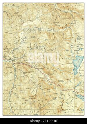 Waldo Lake, Oregon, Karte 1925, 1:125000, Vereinigte Staaten von Amerika von Timeless Maps, Daten U.S. Geological Survey Stockfoto