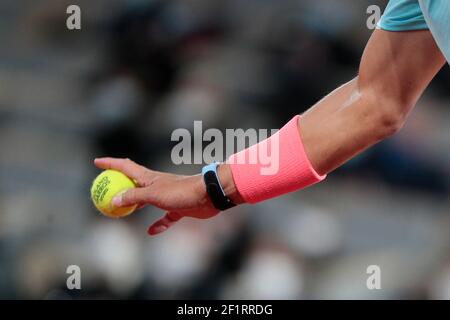 RAFAEL NADAL (ESP) während des Roland Garros 2020, Grand Slam Tennisturniers, am 2. Oktober 2020 im Roland Garros Stadion in Paris, Frankreich - Foto Stephane Allaman / DPPI Stockfoto