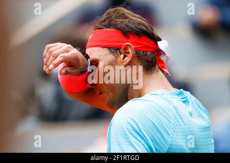 Rafael NADAL (ESP) während des Roland Garros 2020, Grand Slam Tennisturniers, am 9. Oktober 2020 im Roland Garros Stadion in Paris, Frankreich - Foto Stephane Allaman / DPPI Stockfoto