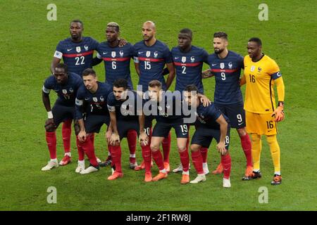 Präsentation des französischen Mannschaftsbilds während des Fußballspiels "International Friendly Game" zwischen Frankreich und Finnland am 11. November 2020 im Stade de France in Saint-Denis, Frankreich - Foto Stephane Allaman / DPPI Stockfoto