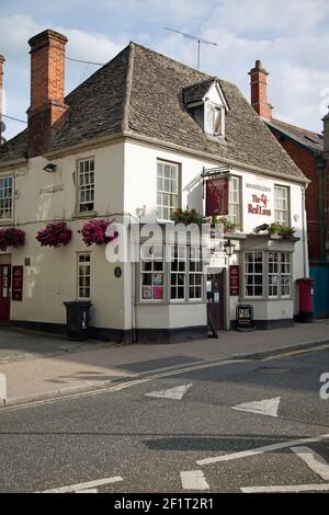 The Red Lion Public House, Faringdon, Oxfordshire, England. Erwähnt in dem Buch Tom Brown's School Days Stockfoto