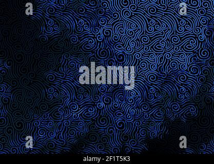 ZEITGENÖSSISCHE KUNST: Fade to Blue Stockfoto