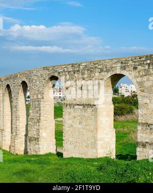 Kamares Aquädukt, Larnaca, Zypern Stockfoto