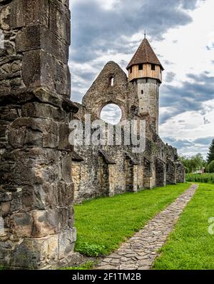 Ehemalige Zisterzienserkloster Ensemble Ruinen. Carta, Sibiu, Rumänien Stockfoto