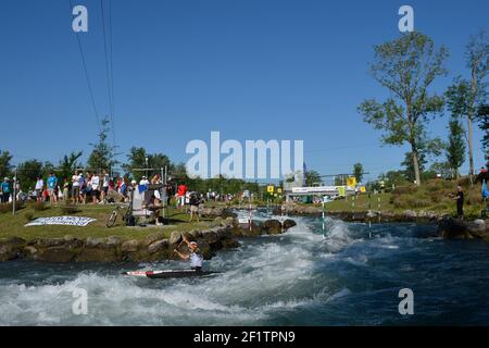 KANU - 2012 ICF SLALOM WORLD CUP - PAU (FRA) - 14 BIS 17/06/2012 - FOTO JULIEN CROSNIER / KMSP / DPPI - ABBILDUNG Stockfoto