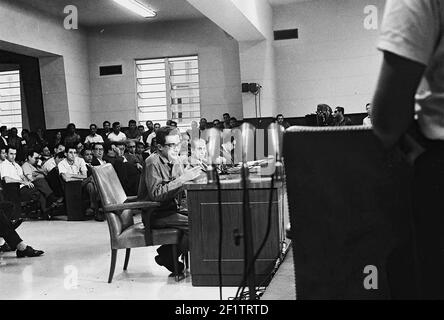 Verratsprozess gegen Marcos Rodriguez, Kuba, 1963. Aus der Sammlung Deena Stryker Photographs. () Stockfoto